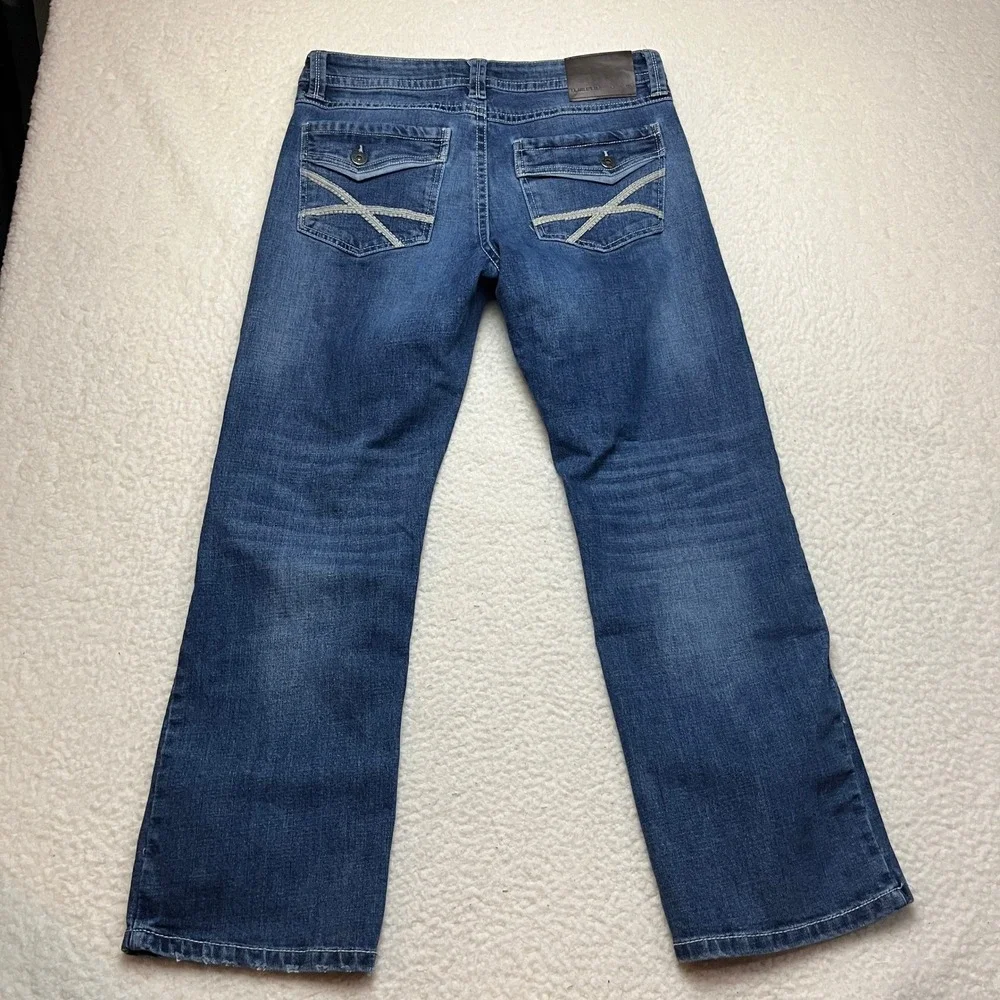 TK Axel Jeans Mens 32x30 Blue Slim Boot Hartford Conn Contrast Stitch Denim‎